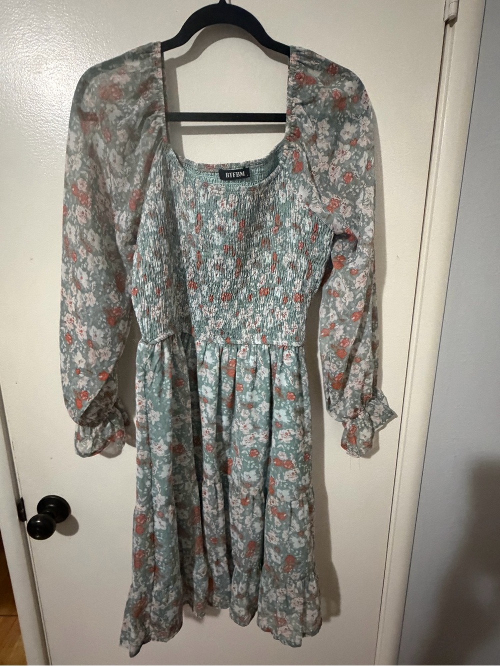 BTFBM Womens Long Sleeve Summer Dress